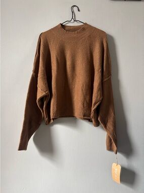 Everyday Relaxed Crewneck Sweater - Brown